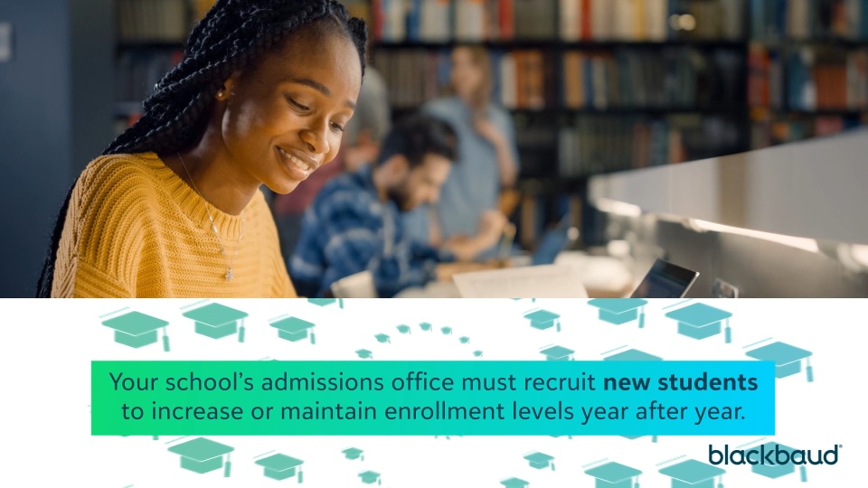 screenshot of Blackbaud Enrollment Management System